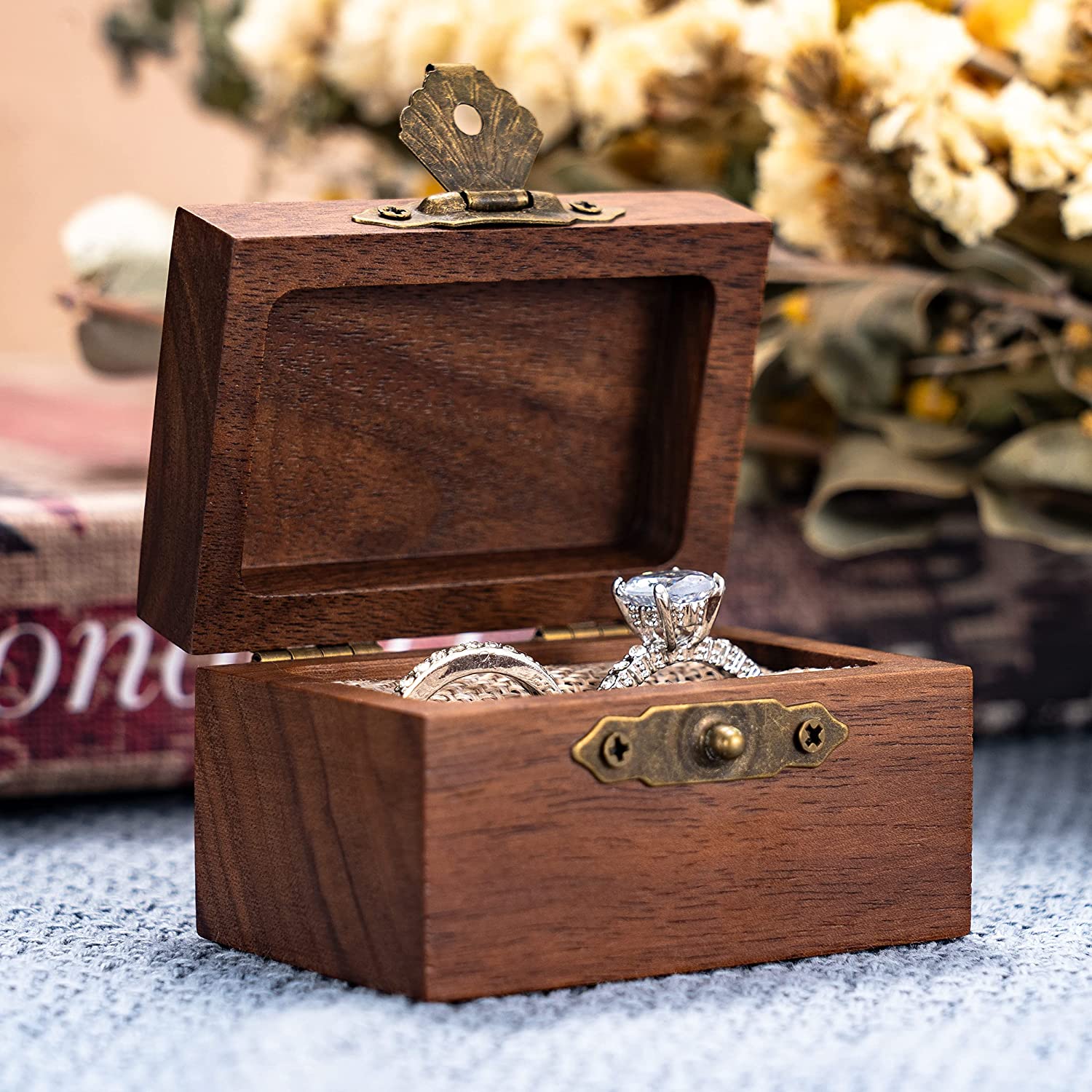 Personalized wooden jewelry box