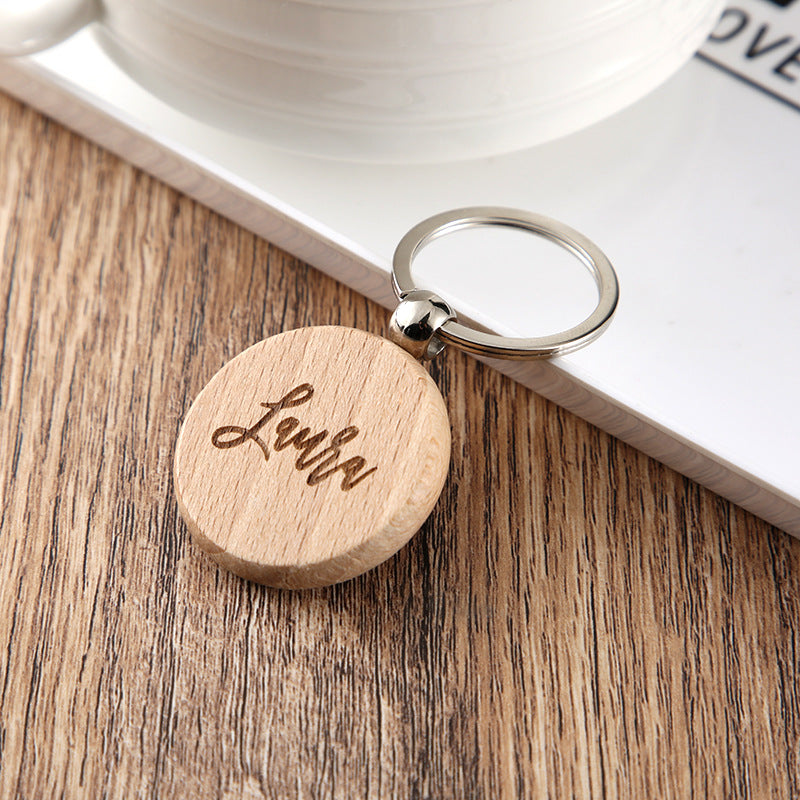 Wooden Keychain for her