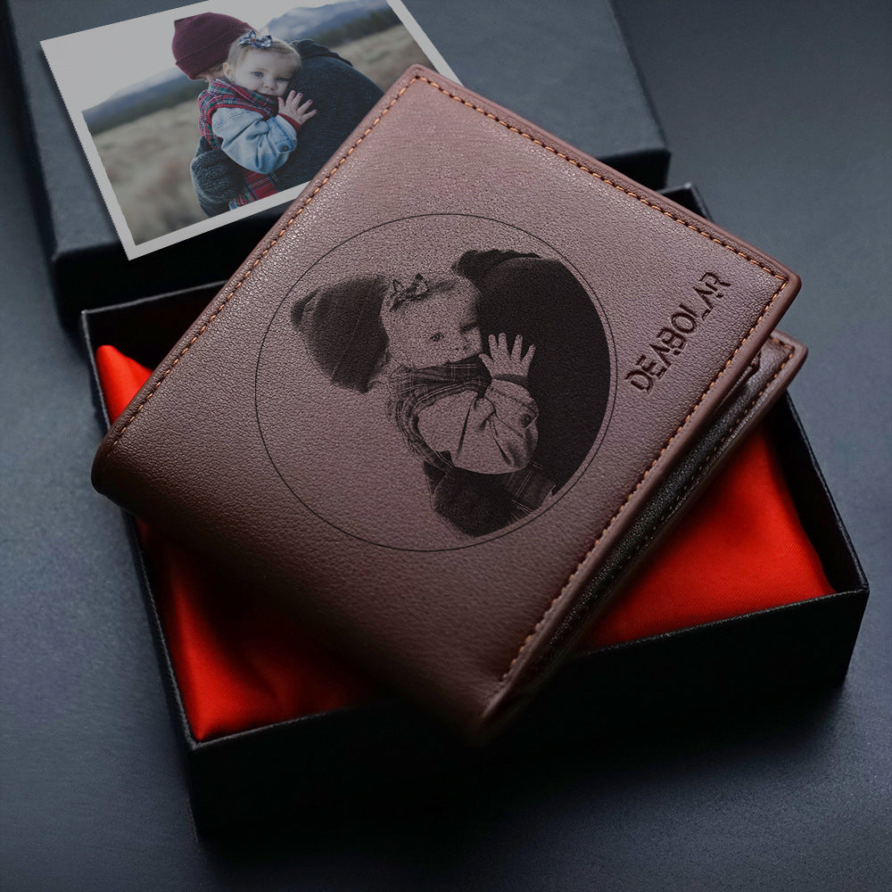 Men wallet with picture