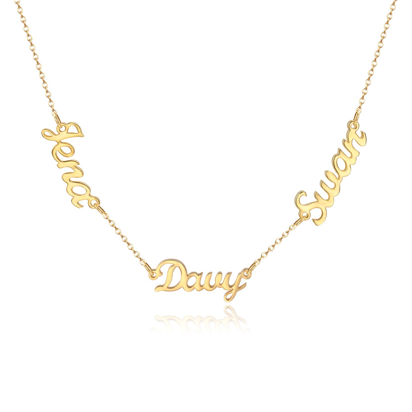Triple Name Necklace 