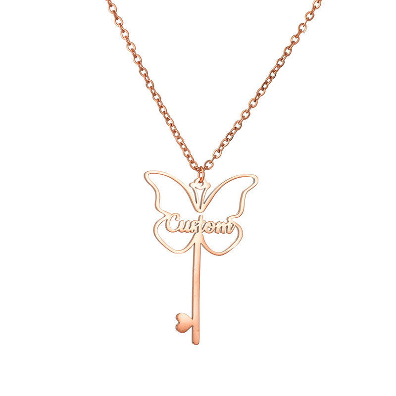 Butterfly Pendant Gold for her