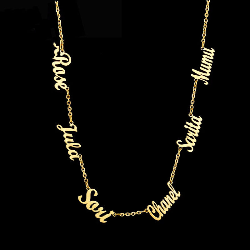 multi name necklace